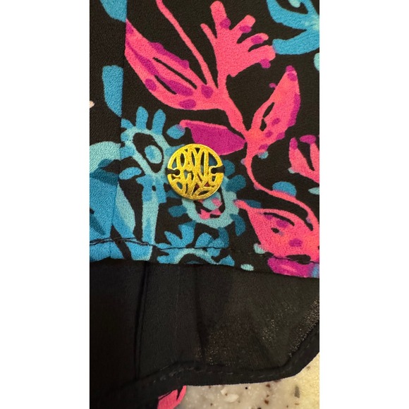 Lilly Pulitzer Florin Twilight Coral Reversible Tank Top Scoop Neck XS EUC - Picture 3 of 10